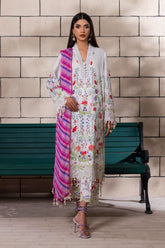 Sana Safinaz - M251-024A-3CI - Lawn - 3 Piece - Unstitch